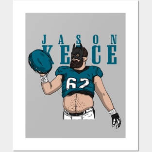 Jason Kelce Comic Style Posters and Art